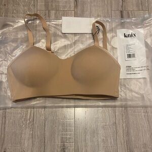 knix beige wireless bra